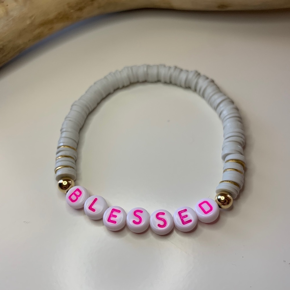 Heishi bead bracelet